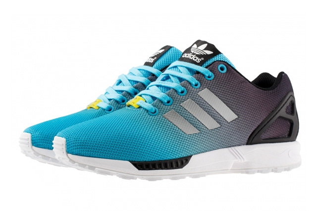 zx flux bleu blanc